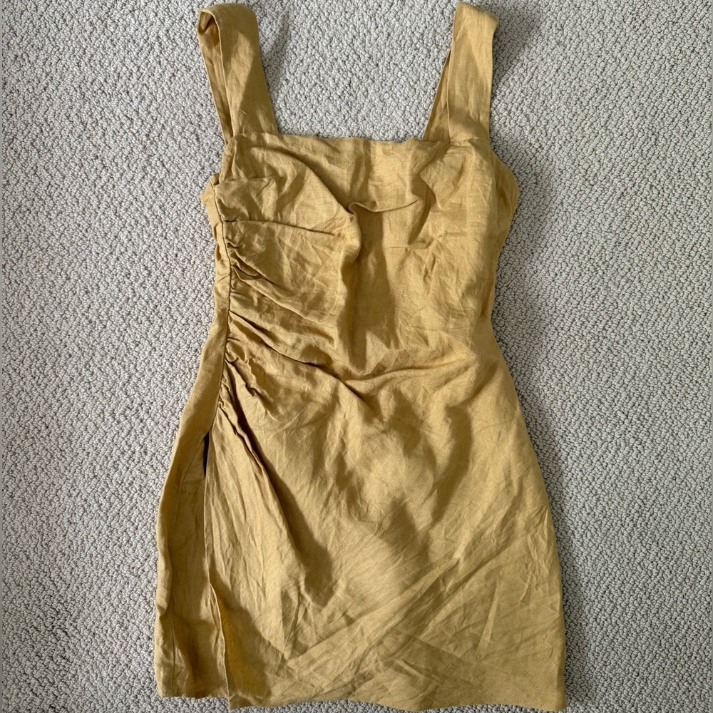 Reformation Kerrigan Linen Mini Dress